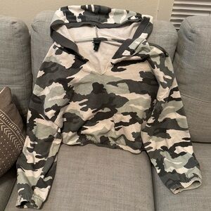 Wild Fable Cream and Gray Hoodie